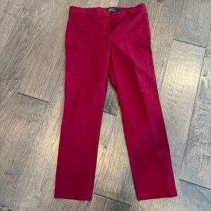 GAP Slim Crop Chino Khaki Pant in Wine Color 6R